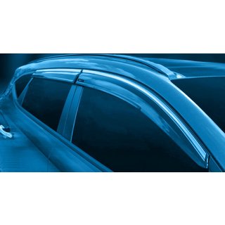 Okenné deflektory s chrómovou lištou (4 ks, Sunplex Chrome) Mitsubishi L200 2015–2024