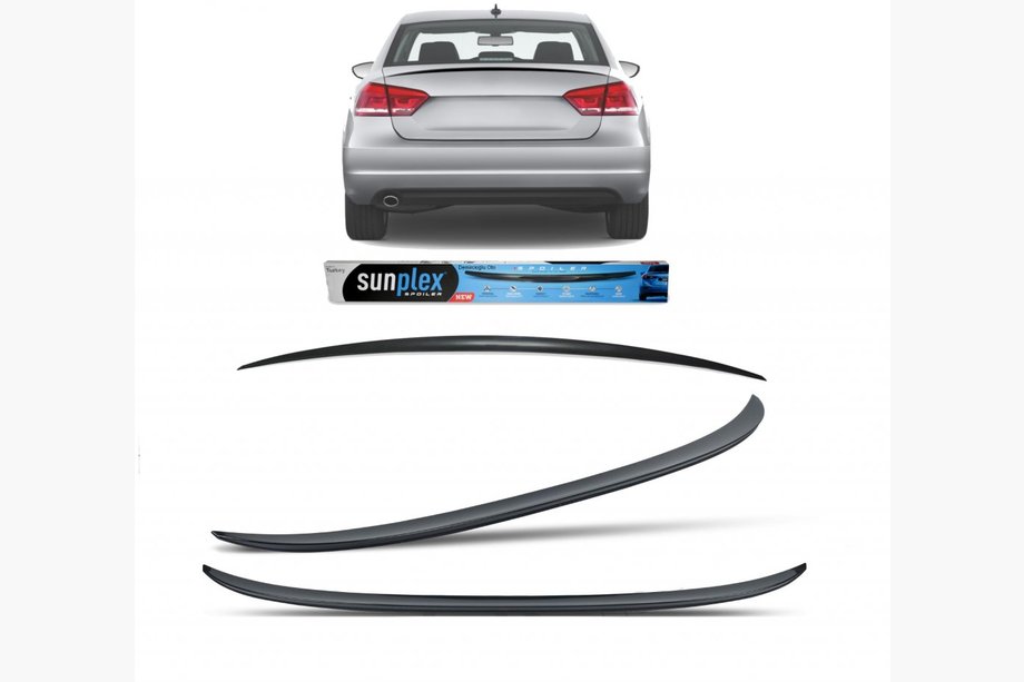 Audi A4 B9 2015–2024 Lip spojler (Sunplex, čierny) Image