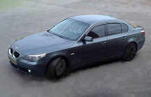 BMW 5. rad E60/E61 2003–2010 Deflektory okien (4 ks, SIM chróm) fotografia 1