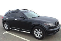 Infiniti FX 2003–2008 Ofuky okien (4 ks, SIM) fotografia 1