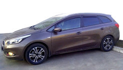 Kia Ceed 2012–2018 Okenné veterné deflektory WG (4 ks, SIM) fotografia 1