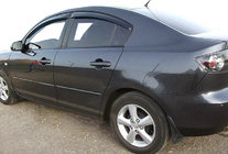 Mazda 3 2003–2009 Okenné deflektory SD (4 ks, SIM) fotografia 1