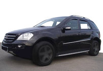 Mercedes ML W164 2005–2011 Deflektory okien (4 ks, SIM) fotografia 1