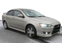 Mitsubishi Lancer X 2008– Deflektory okien (4 ks, SIM) fotografia 1