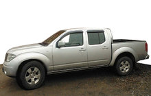 Nissan Navara 2006–2015 Deflektory okien (4 ks, SIM) fotografia 1
