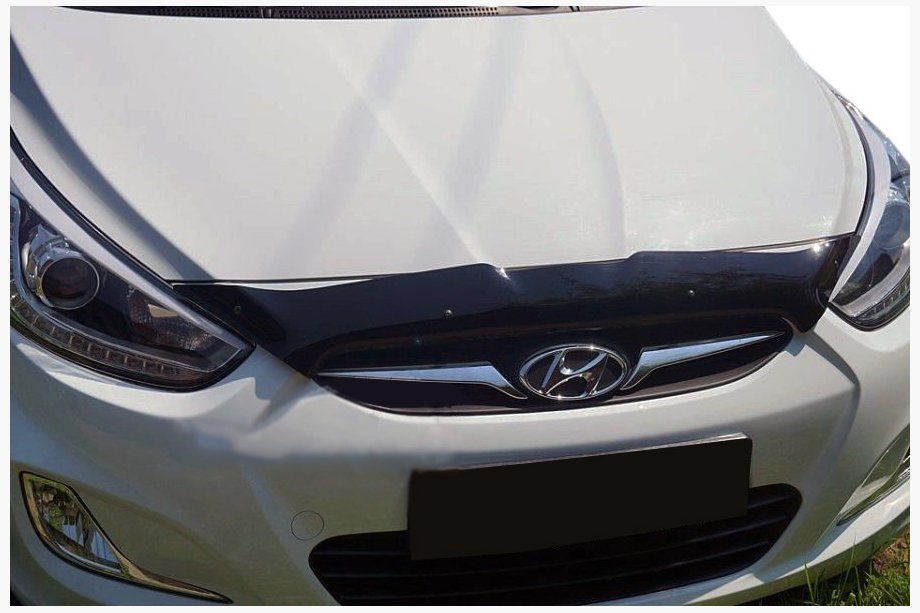 Hyundai Accent 2011–2017 Krátky deflektor kapoty 2010-2014 (SIM) Image