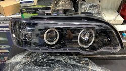 BMW X5 E53 1999–2006 Predné svetlomety (2 ks, tmavé) fotografia 1