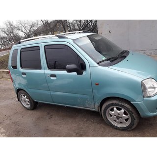 Chrómové strešné lyžiny Opel Agila 2000–2007 fotografia 1