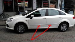 Fiat Linea 2006–2018 Plastové lišty dverí (sada) fotografia 1