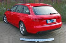 Audi A4 B8 2007–2015 Ochranná lišta na zadný nárazník OmsaLine (AVANT, nerez) fotografia 2