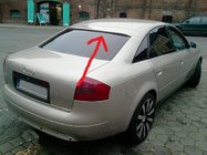 Audi A6 C5 1997–2001 Výpredaj! Spojler na zadné okno (sklolaminát, na lakovanie) fotografia 1