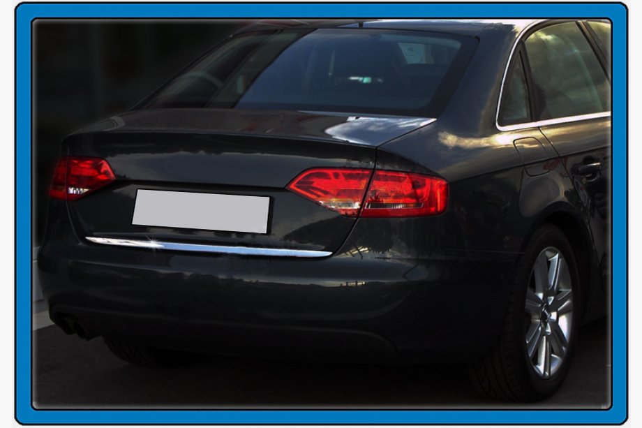 Audi A4 B8 2007–2015 Nerezová lišta hrany kufra (sedan) Image