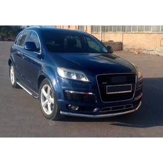 Bočné prahy Line (2 ks, hliník) Audi Q7 2005–2015 fotografia 1