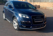 Audi Q7 2005–2015 Bočné prahy Line (2 ks, hliník) fotografia 1
