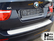 BMW X6 E71 2008–2014 Natanika nerezový kryt zadného nárazníka fotografia 1