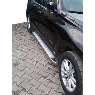 Bočné nášľapy MsLine Omsa (2 ks, hliník) BMW X5 E70 2007–2013