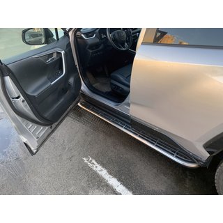 Bočné nášľapy OEM V1A (2 ks, hliník) Toyota Rav 4 2019–2025 fotografia 1