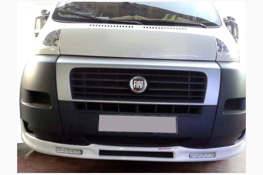 Fiat Ducato 2006–2025 Predný lip spojler nárazníka 2006-2013 (úzky s LED, na lakovanie) Image