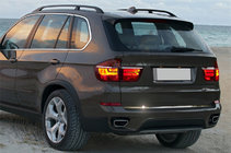 BMW X5 E70 2007–2013 Ochranná lišta hrany kufra (nerez) fotografia 1