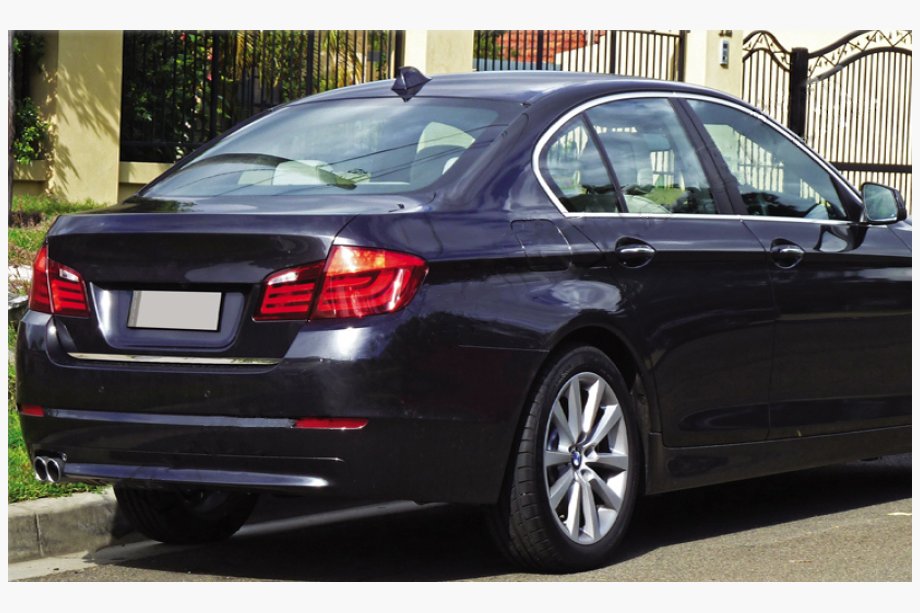 BMW 5. rad F10/F11 2010–2016 Nerezová lišta hrany kufra (SD) OmsaLine – talianska nehrdzavejúca oceľ Image