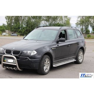 Bočné nášľapy KB001 (nerez) BMW X3 E83 2003–2010 fotografia 2