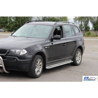 Bočné nášľapy KB001 (nerez) BMW X3 E83 2003–2010 fotografia 3