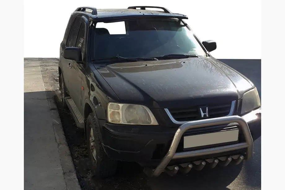 Honda CRV 1996–2001 Slnečná clona na čelné sklo (čierny lesk, 5 mm) Image