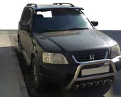 Honda CRV 1996–2001 Slnečná clona na čelné sklo (čierny lesk, 5 mm) fotografia 1