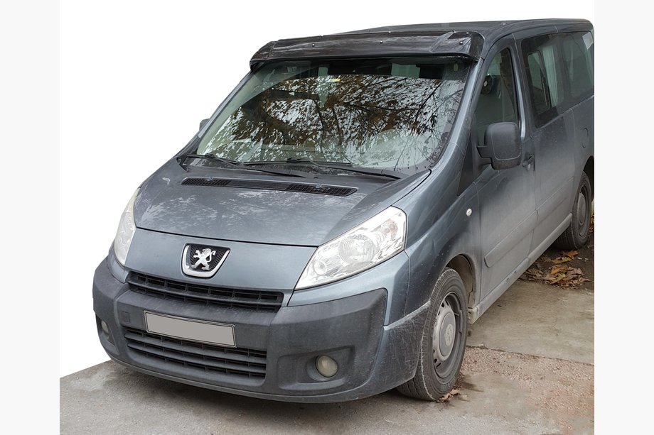 Fiat Scudo 2007–2015 Slnečná clona na čelné sklo (čierny lesk, 5 mm) Image