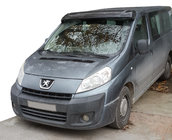 Fiat Scudo 2007–2015 Slnečná clona na čelné sklo (čierny lesk, 5 mm) fotografia 1