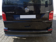 Volkswagen T6 2015–2024 Zadný lip nadstavec v karbónovom vzhľade (ABS) fotografia 1