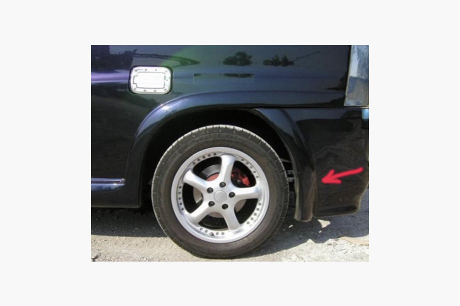 Mercedes Vito W638 1996–2003 Zadné kryty zásteriek (na lakovanie) Image