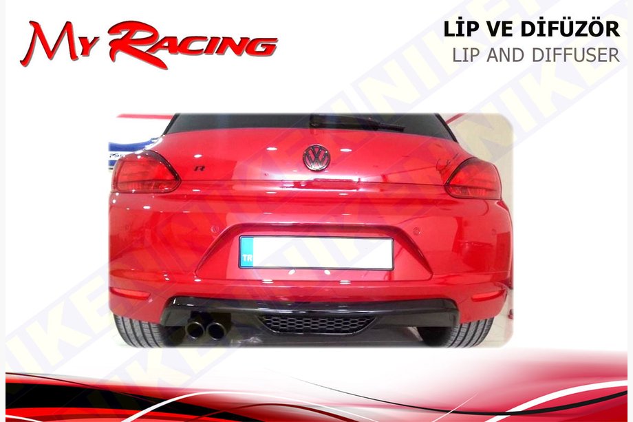 Volkswagen Scirocco 2008–2017 Kryt zadného difúzora (ABS, čierny) Image