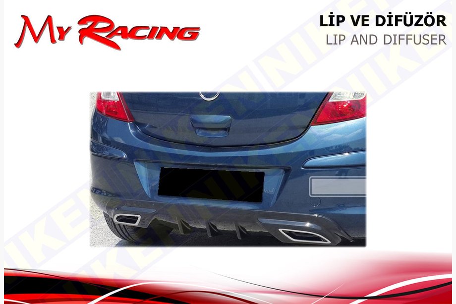 Opel Corsa D 2007–2014 Kryt zadného difúzora (ABS, čierny) Image