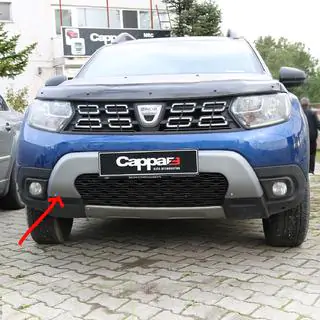 Horný spojler predného nárazníka (ABS, sivý) fotografia 1