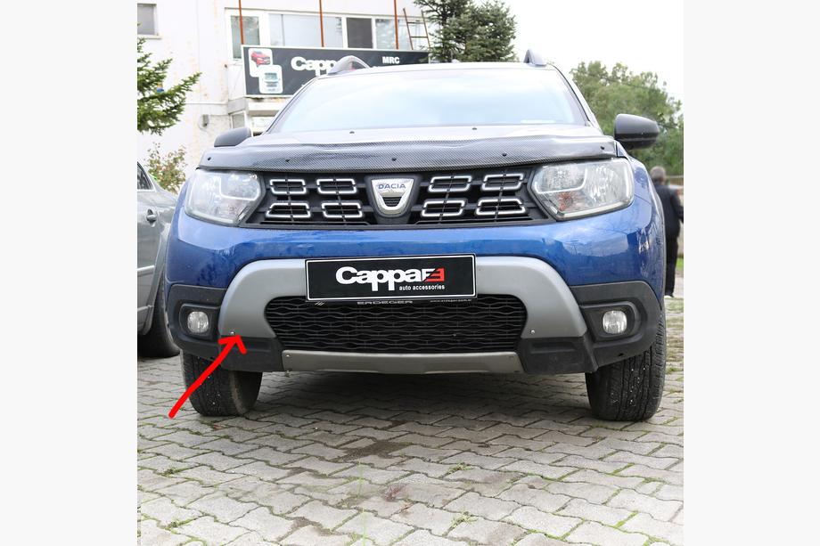 Renault Duster 2018–2024 Horný spojler predného nárazníka (ABS, sivý) Image