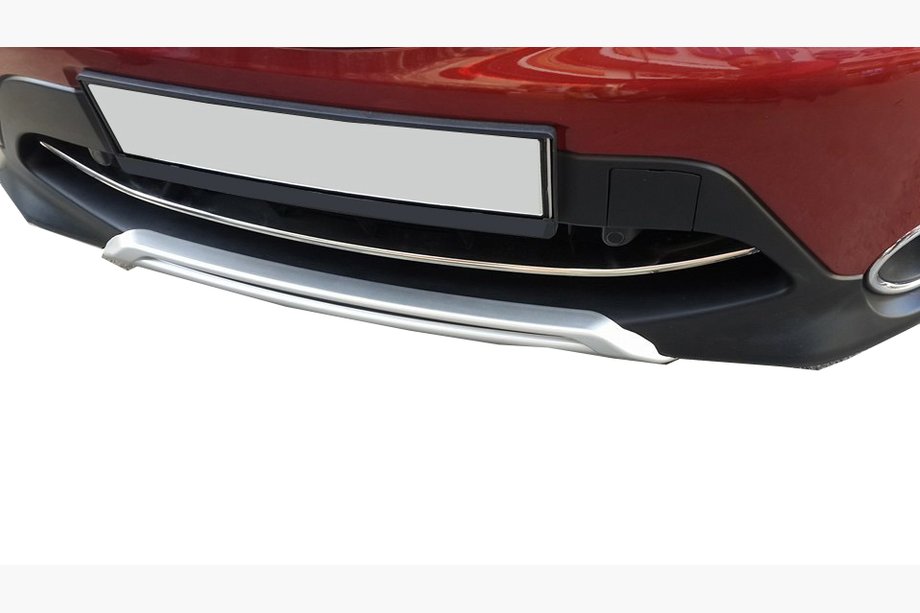Nissan Qashqai 2014–2021 Nerezová lišta na predný nárazník (2014-2017) Carmos - turecká oceľ Image
