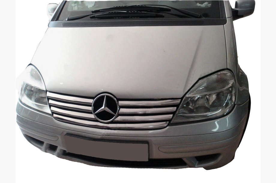 Mercedes Vaneo W414 2001–2005 Kryty mriežky chladiča (7 dielov, nerez) Fotografia 1