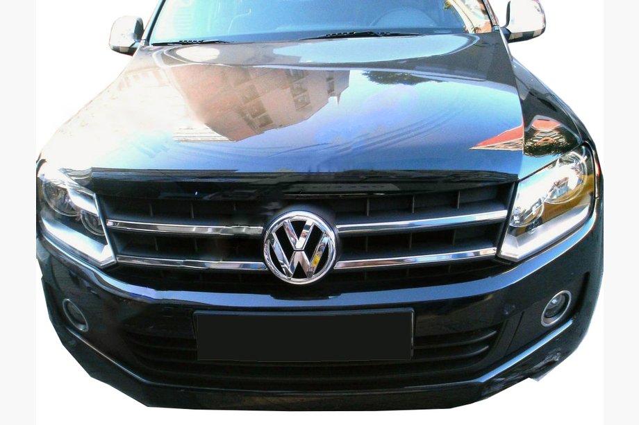 Volkswagen Amarok 2010–2022 Lišty na masku 2010-2016 (úzke pásiky, 4 ks, nerez) Carmos - turecká oceľ Image