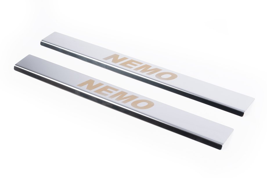 Citroen Nemo 2007–2017 Nerezové kryty prahov Carmos V1 (2 ks, nerez) Image