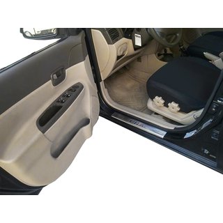 Nerezové lišty prahov Carmos V1 (4 ks) Hyundai Accent 2006–2010 fotografia 2