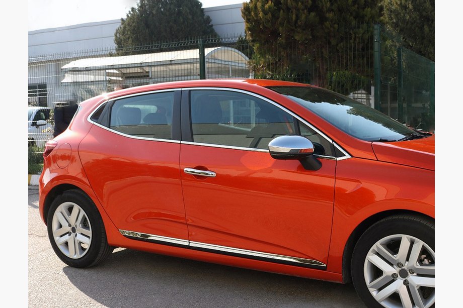 Renault Clio V 2019– Kompletné okenné lišty (12 ks, nerez) Image