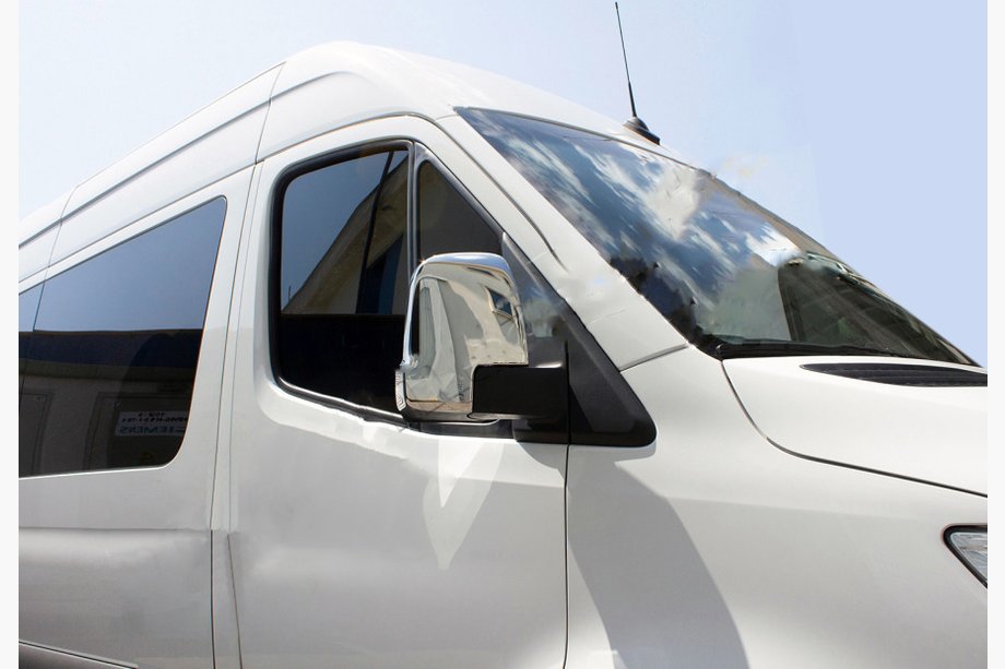 Mercedes Sprinter W907/W910 2018– Nerezové kryty spätných zrkadiel (2 ks) OmsaLine – talianska nehrdzavejúca oceľ Image