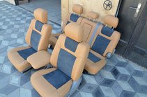 Toyota Land Cruiser 100 1998–2007 Poťahy na autosedadlá (koženka + Alcantara, Elite) fotografia 1