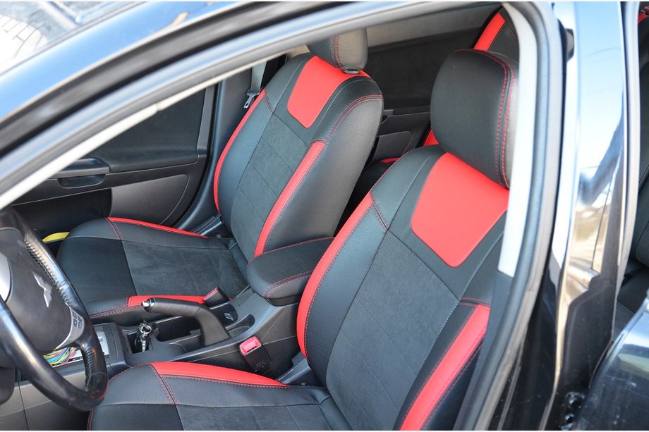 Mitsubishi Lancer X 2008– Autopoťahy SoyuzAuto Leather-style Image