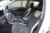 Toyota Corolla 2007–2013 Originálne poťahy na sedadlá SoyuzAuto Leather style fotografia 1