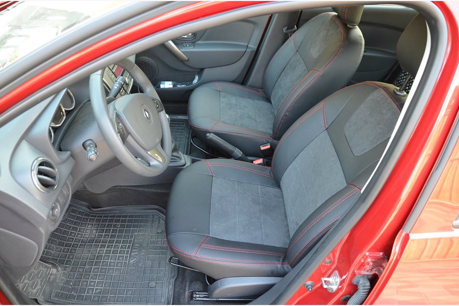 Renault Sandero 2013–2022 Autopoťahy na sedadlá SoyuzAuto Leather style Image