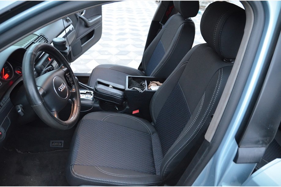 Audi A4 B6 2000–2004 NOVINKA!!! Originálne poťahy SoyuzAuto Premium z ekokože Image