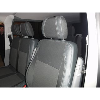Autopoťahy na sedadlá (ekokoža a látka, Premium) fotografia 1