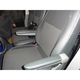 Autopoťahy na sedadlá (ekokoža a látka, Premium) fotografia 3